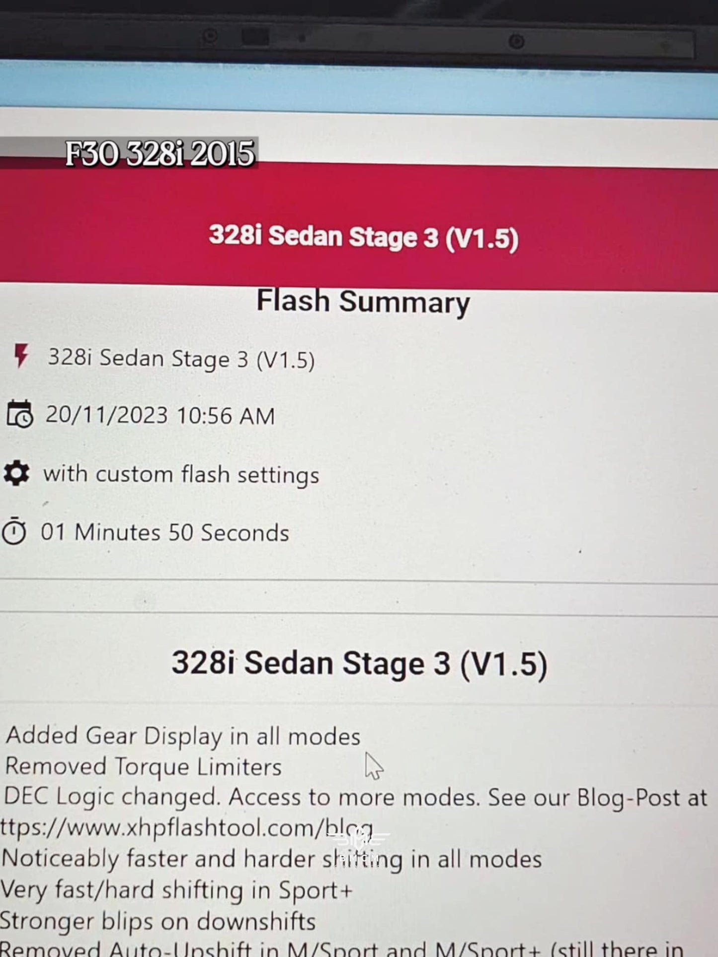 XHP Transmission Tune - BMW F Series 8 Speed Transmission