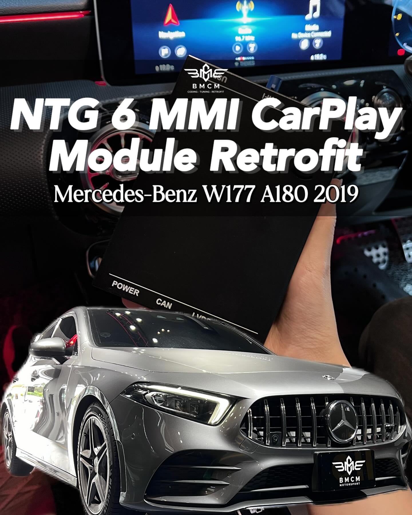 Mercedes Aftermarket NTG 6 MMI Apple CarPlay/Android Auto Module