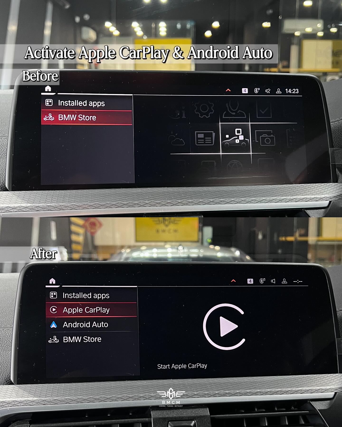 Smartphone Integration - Apple CarPlay & Android Auto (iDrive 7)
