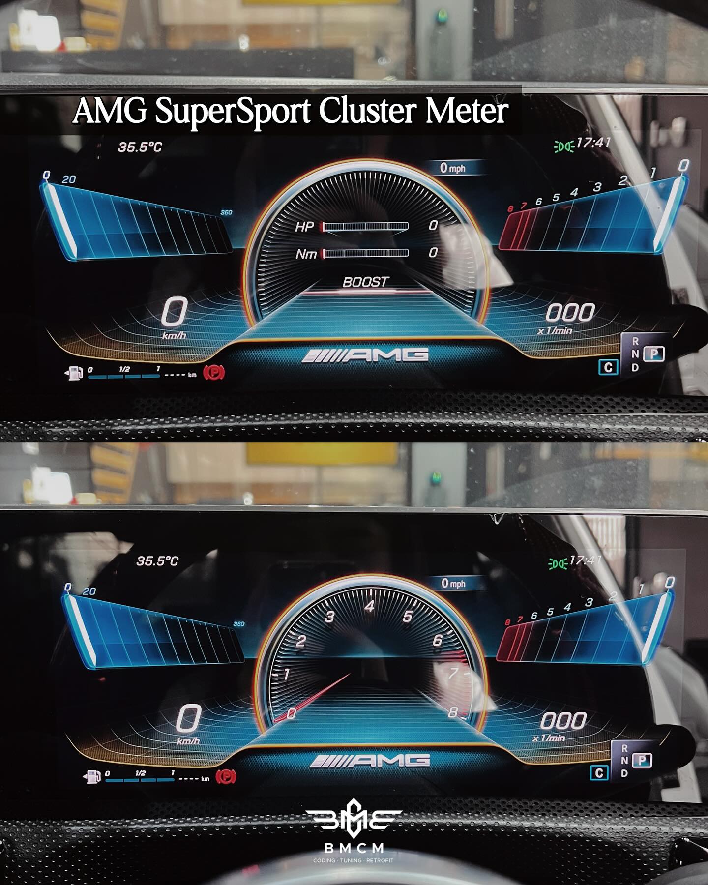 AMG Meter SuperSport Cluster