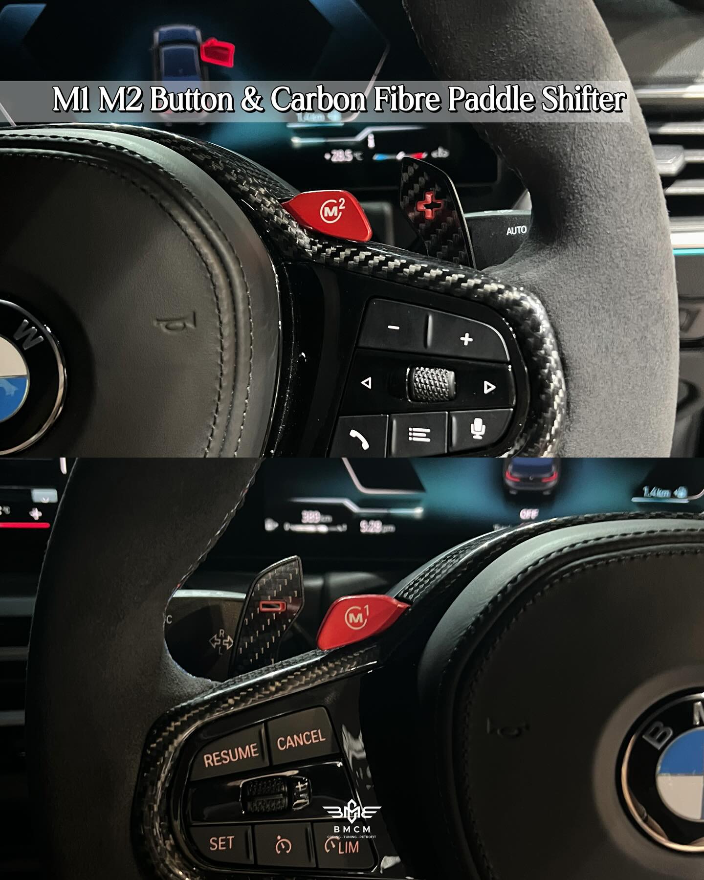 M Performance Alcantara Carbon Fibre Steering G Series