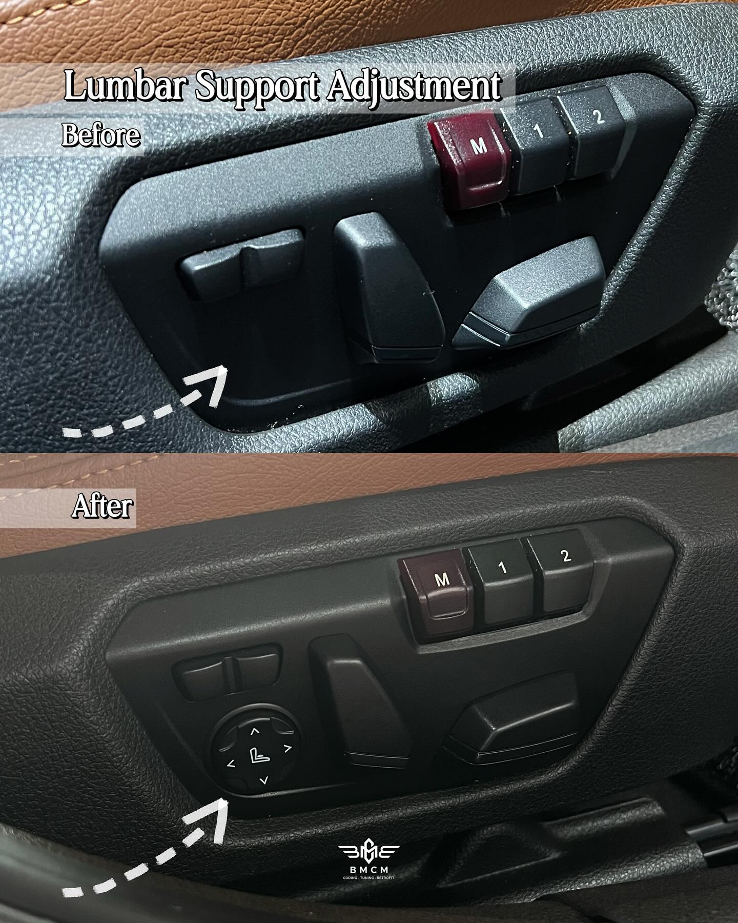 BMW Seat Lumbar Support Retrofit