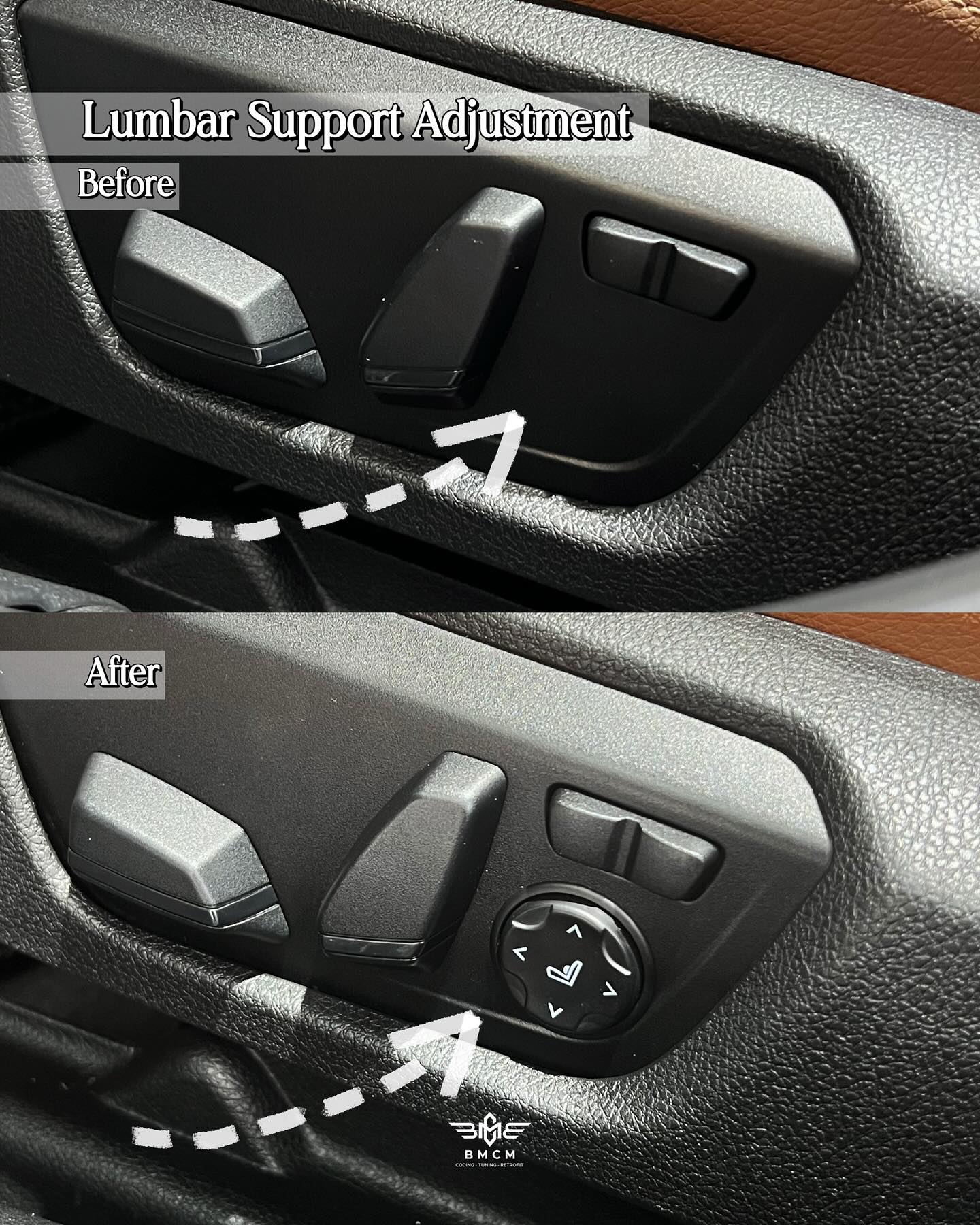 BMW Seat Lumbar Support Retrofit