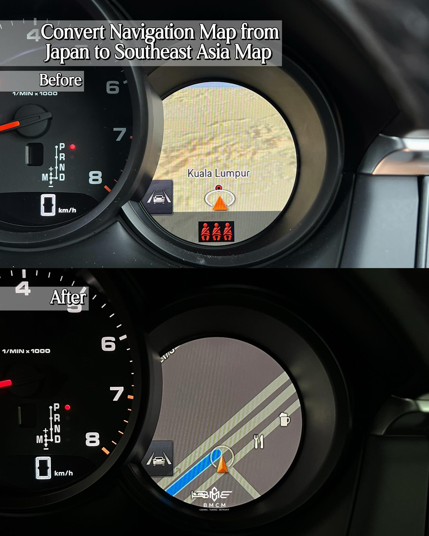 Porsche PCM 5 Japan Navigation Conversion
