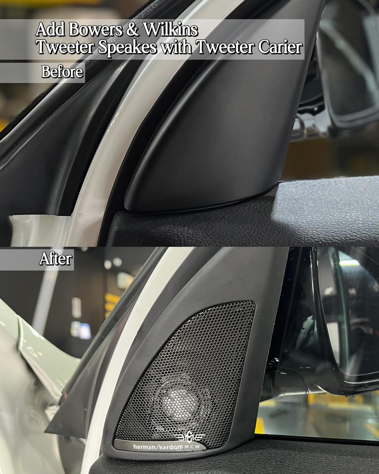 BMW F48 X1 - A Pillar Speaker Tweeter Carrier