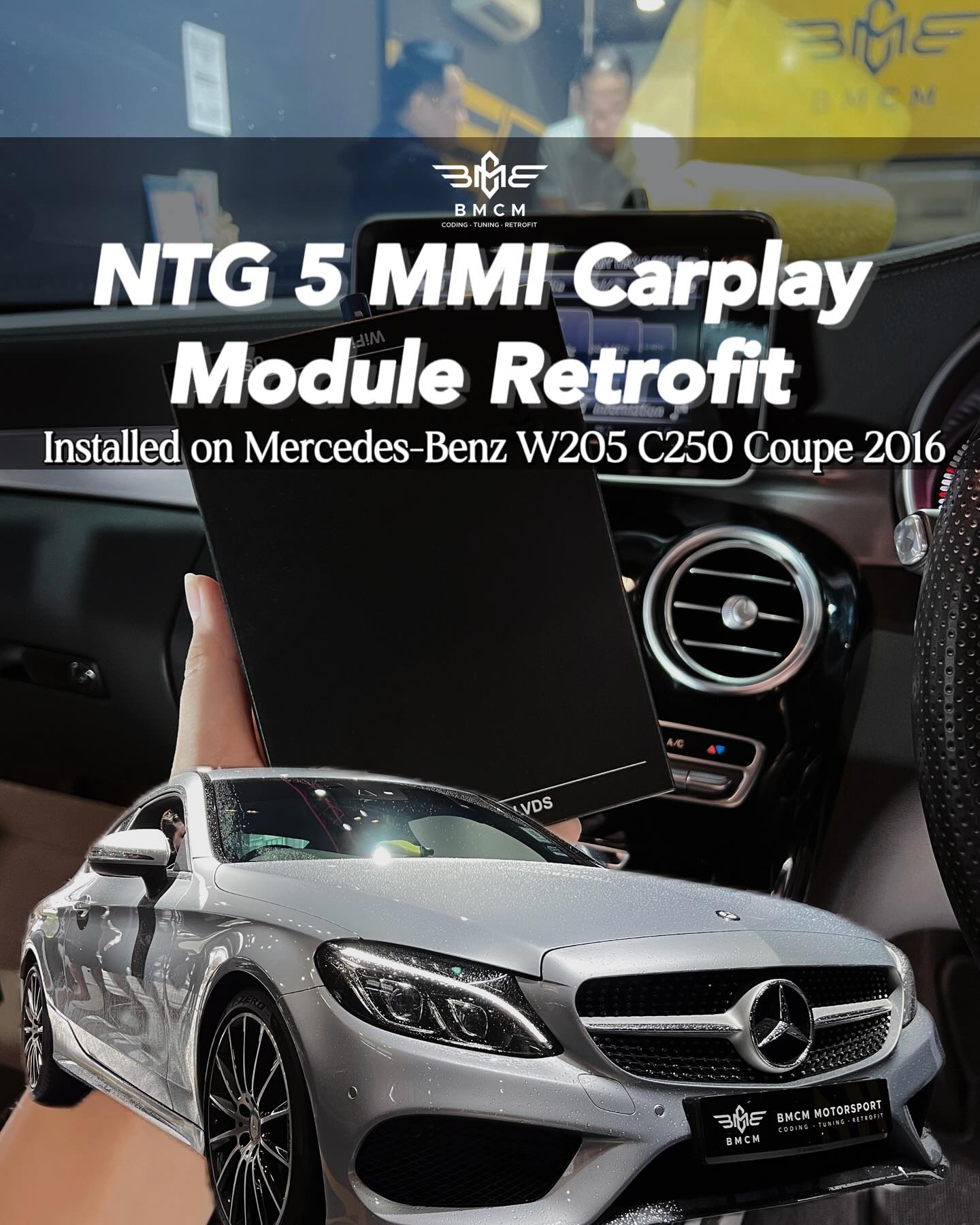 Mercedes Aftermarket NTG 5.5 MMI Apple CarPlay/Android Auto Module