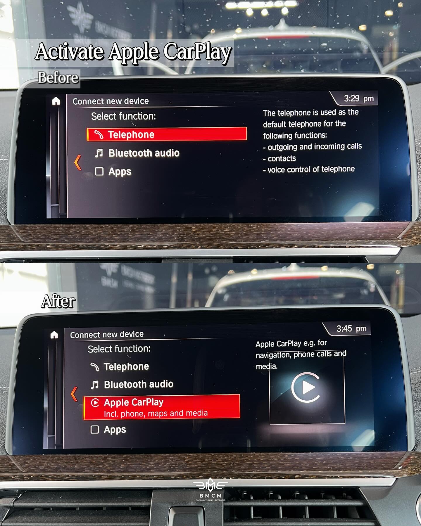 Apple CarPlay for iDrive 6