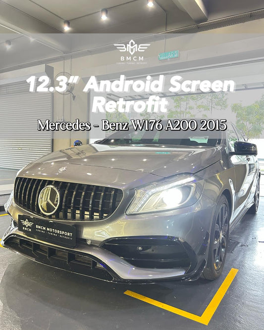 Mercedes-Benz W176 12.3 Android Screen Retrofit