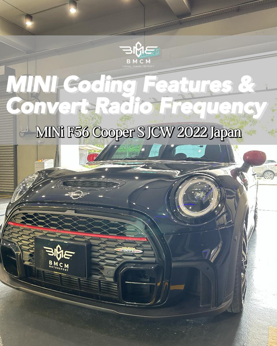 Feature Coding - MINI F56 Cooper S JCW Japan iDrive 6